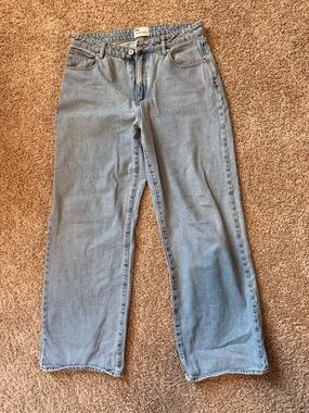 Abrand Light Blue Straight-Leg Jeans